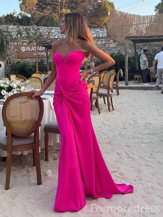 Gorgeous Sweetheart Strapless Mermaid Long Prom Dress,PD316