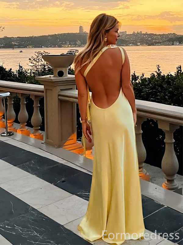 Elegant One Shoulder Spaghetti Strap Mermaid Long Prom Dress,PD318