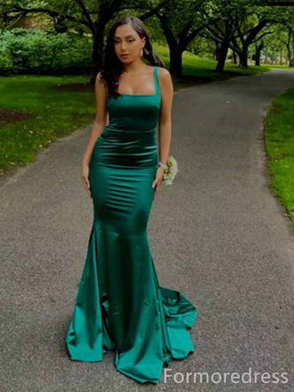 Elegant Square Mermaid Long Prom Dress,PD321