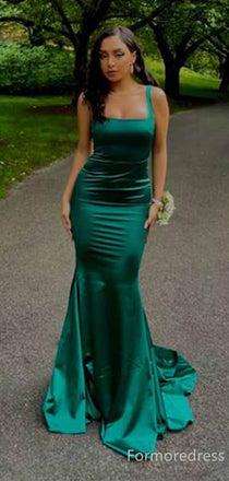 Elegant Square Mermaid Long Prom Dress,PD321