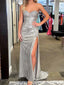 Gorgeous Sweetheart Strapless Split Side Mermaid Long Prom Dress,PD328