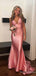 Elegant V-neck Mermaid Long Prom Dress,PD329
