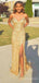 Sparkly Sequins V-neck Spaghetti Strap Mermaid Long Prom Dress,PD336