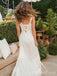 Elegant White Split Side A-line Long Prom Dress,  PD61