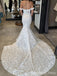 Luxury V-neck Off-Shoulder Mermaid Long Wedding Dress,  WD89