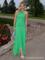 Gorgeous Halter Green Sleeveless Mermaid Long Prom Dress,PD355