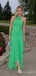 Gorgeous Halter Green Sleeveless Mermaid Long Prom Dress,PD355