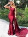 Elegant One Shoulder Mermaid Long Prom Dress,  PD63