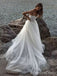 Simple Strapless A-line Long Wedding Dress,  WD90