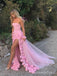Elegant Strapless Split Side A-line Long Prom Dress,  PD64