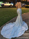 Gorgeous V-neck Halter Backless Mermaid Long Prom Dress,PD357
