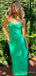 Elegant V-neck Spaghetti Strap Mermaid Prom Dress,PD350