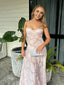Elegant Pink A-line Sweatheart Spaghetti Strap Long Prom Dress,PD11