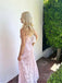 Elegant Pink A-line Sweatheart Spaghetti Strap Long Prom Dress,PD11