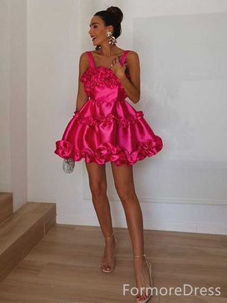Popular Sleeveless A-line Short Mini Homecoming Dress,  HD67