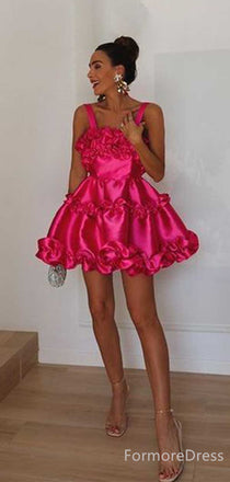 Popular Sleeveless A-line Short Mini Homecoming Dress,  HD67
