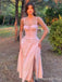 Elegant Pink Sweetheart Split Side Mermaid Long Prom Dress,PD383