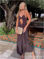Elegant V-neck Spaghetti Strap Backless Mermaid Long Prom Dress,PD385