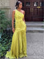 Elegant One Shoulder Mermaid Long Prom Dress,PD389