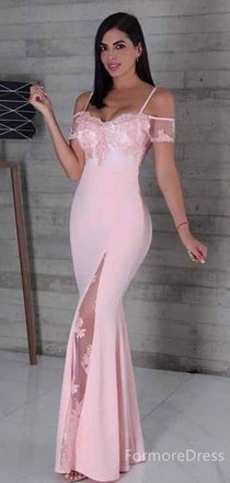 Gorgeous Sweetheart Off-Shoulder Spaghetti Strap Mermaid Long Prom Dress,PD392