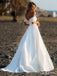 Popular Sweatheart Off-Shoulder A-line Long Wedding Dress, WD100