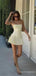 Popular Spaghetti Strap A-line Short Mini Homecoming Dress,  HD71