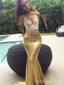 Elegant V-neck Spaghetti Strap Mermaid Long Prom Dress,PD374