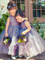 Elegant Purple A-line Long Flower Girl Dress,  FGD108