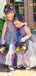 Elegant Purple A-line Long Flower Girl Dress,  FGD108