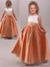 Elegant A-line Long Flower Girl Dress,  FGD107