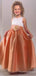 Elegant A-line Long Flower Girl Dress,  FGD107