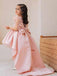 Gorgeous Pink High-Low A-line Long Flower Girl Dress,  FGD100