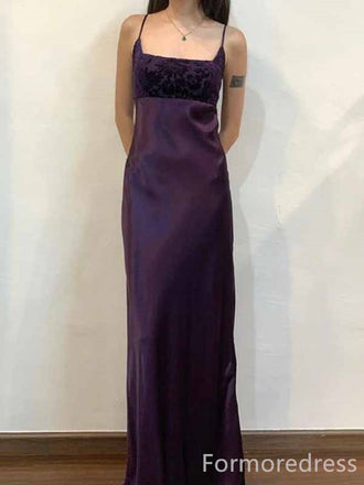 Gorgeous Square Spaghetti Strap Mermaid Long Prom Dress,PD425