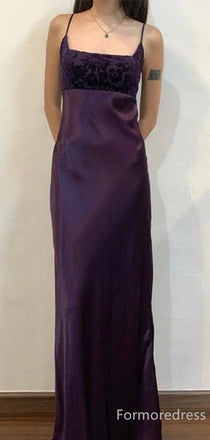 Gorgeous Square Spaghetti Strap Mermaid Long Prom Dress,PD425