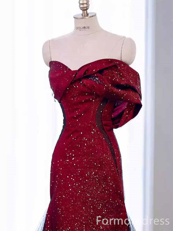 Gorgeous Sweetheart Spaghetti Strap Mermaid Long Prom Dress,PD432