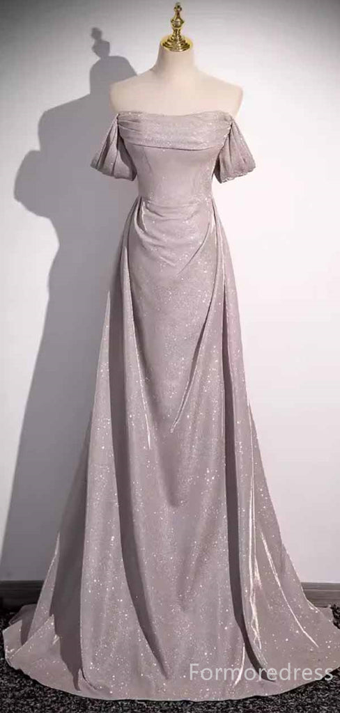 Elegant Off-Shoulder Strapless Mermaid Long Prom Dress,PD436