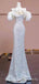 Gorgeous Off-Shoulder Strapless Sequins Mermaid Long Prom Dress,PD438