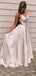Sexy V-neck Spaghetti Strap A-line Long Prom Dress,  PD68