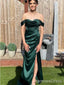 Elegant Off-shoulder Strapless Split Side Long Prom Dress,  PD69