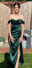 Elegant Off-shoulder Strapless Split Side Long Prom Dress,  PD69