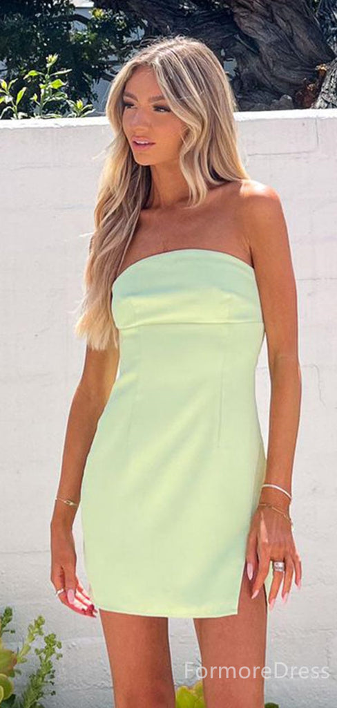 Popular Strapless A-line Short Mini Homecoming Dress,  HD81