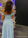 Elegant Sweetheart Off-Shoulder Split Side A-line Long Prom Dress,PD4576