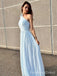 Elegant One-shoulder A-line Long Prom Dress,  PD70