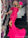 Elegant One Shoulder Split Side Mermaid Long Prom Dress,PD4567