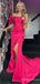 Elegant One Shoulder Split Side Mermaid Long Prom Dress,PD4567