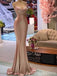 Elegant V-neck Spaghetti Strap Mermaid Long Prom Dress,PD447