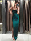 Elegant Sweetheart Green Spaghetti Strap Mermaid Long Prom Dress,PD435