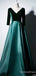 Elegant V-neck Long Sleeves A-line Long Prom Dress,PD422