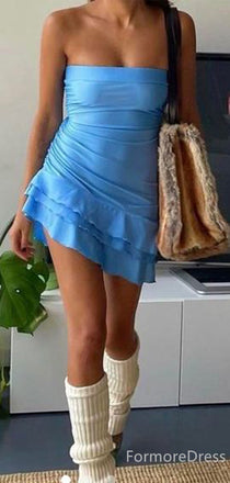 Elegant Strapless A-line Short Mini Homecoming Dress,  HD93