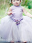 Lovely A-line Halter Long Flower Girl Dress, FGD12